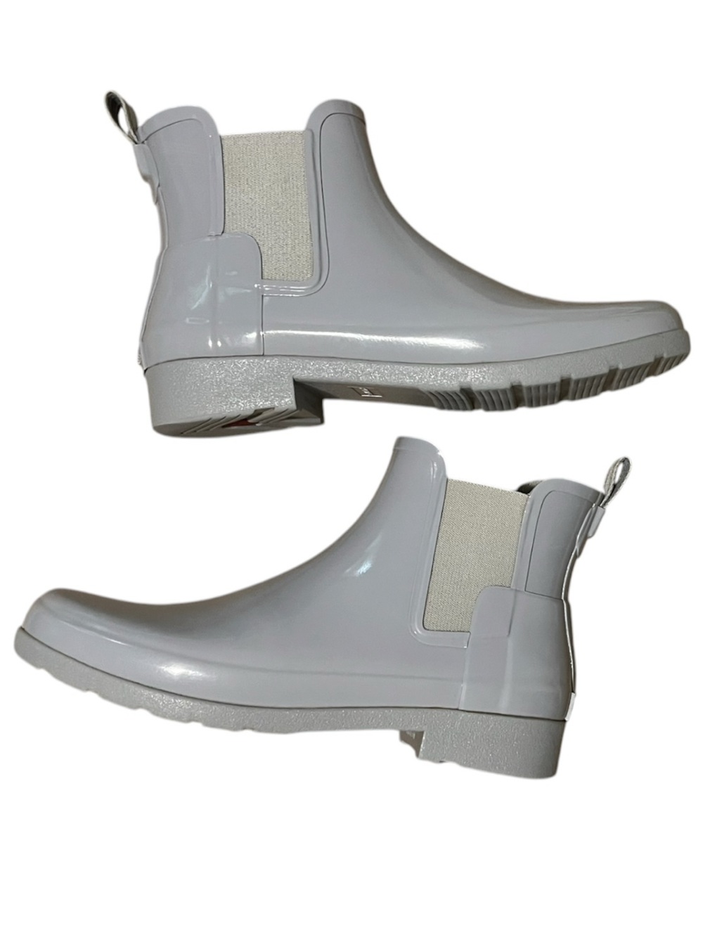 Hunter Light Gray Chelsea Boots Size 10 rain outdoors - Picture 3 of 10